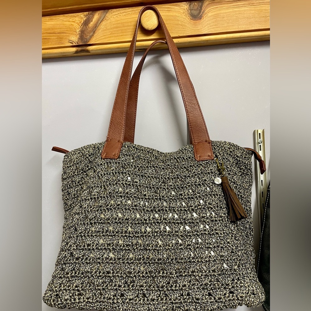 The Sak Brown and Gray Textured Tote Bag